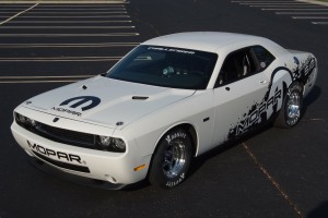 2011 Dodge Challenger Drag Pak.  Mopar is dropping a V-10 into t